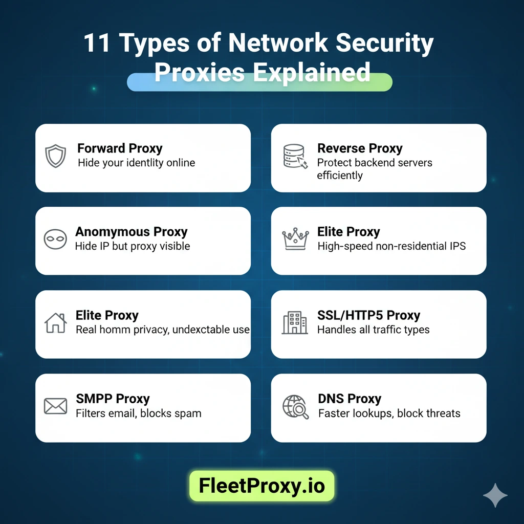 types of proxies in network security