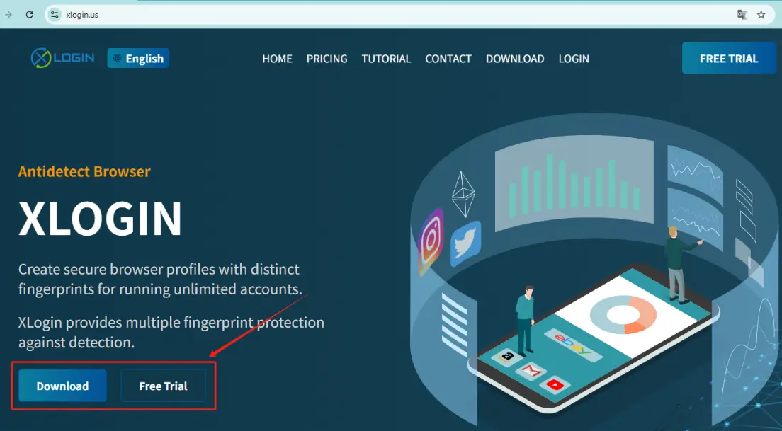 X login Antidetect browser